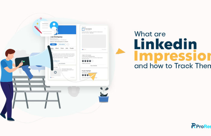 Image showing LinkedIn impressions and their impact on LinkedIn visibility.