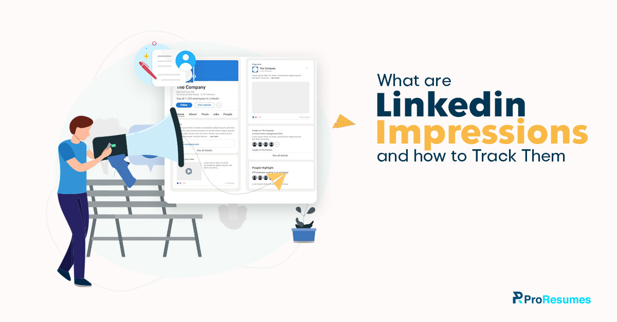 Image showing LinkedIn impressions and their impact on LinkedIn visibility.