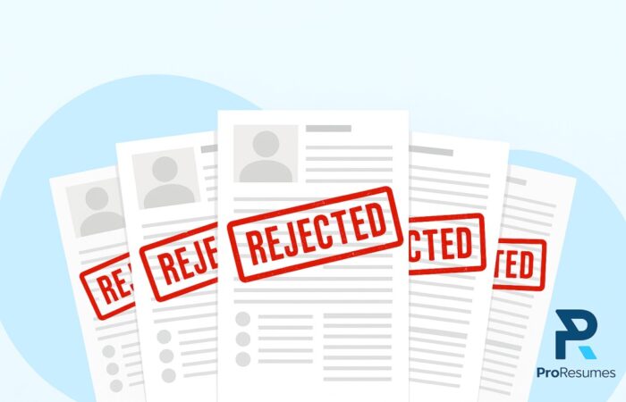 Image showing rejected resumes.