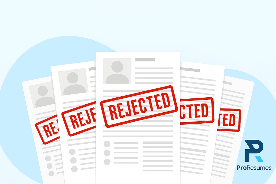 Image showing rejected resumes.