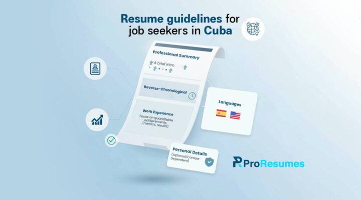 resume guidelines for jobseekers in Cuba.