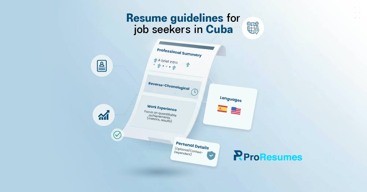 resume guidelines for jobseekers in Cuba.