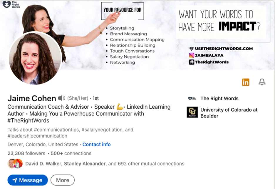 LinkedIn banner examples