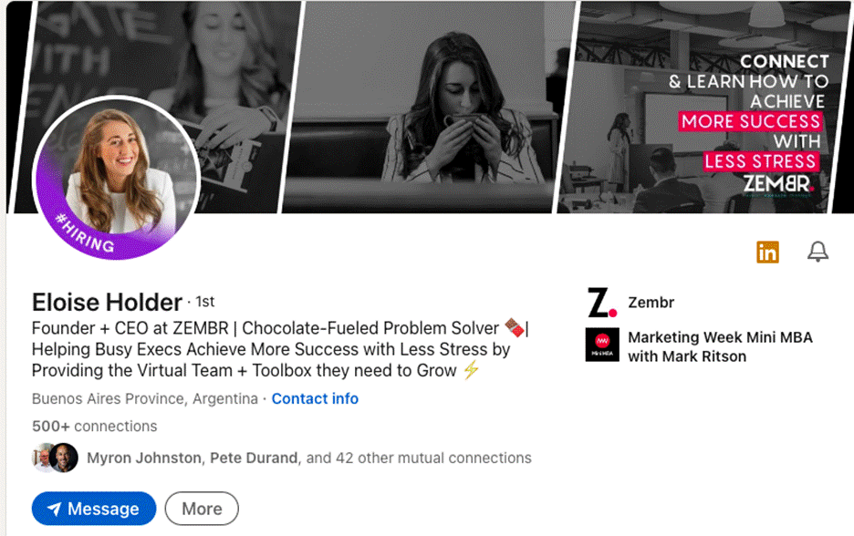 make a LinkedIn banner